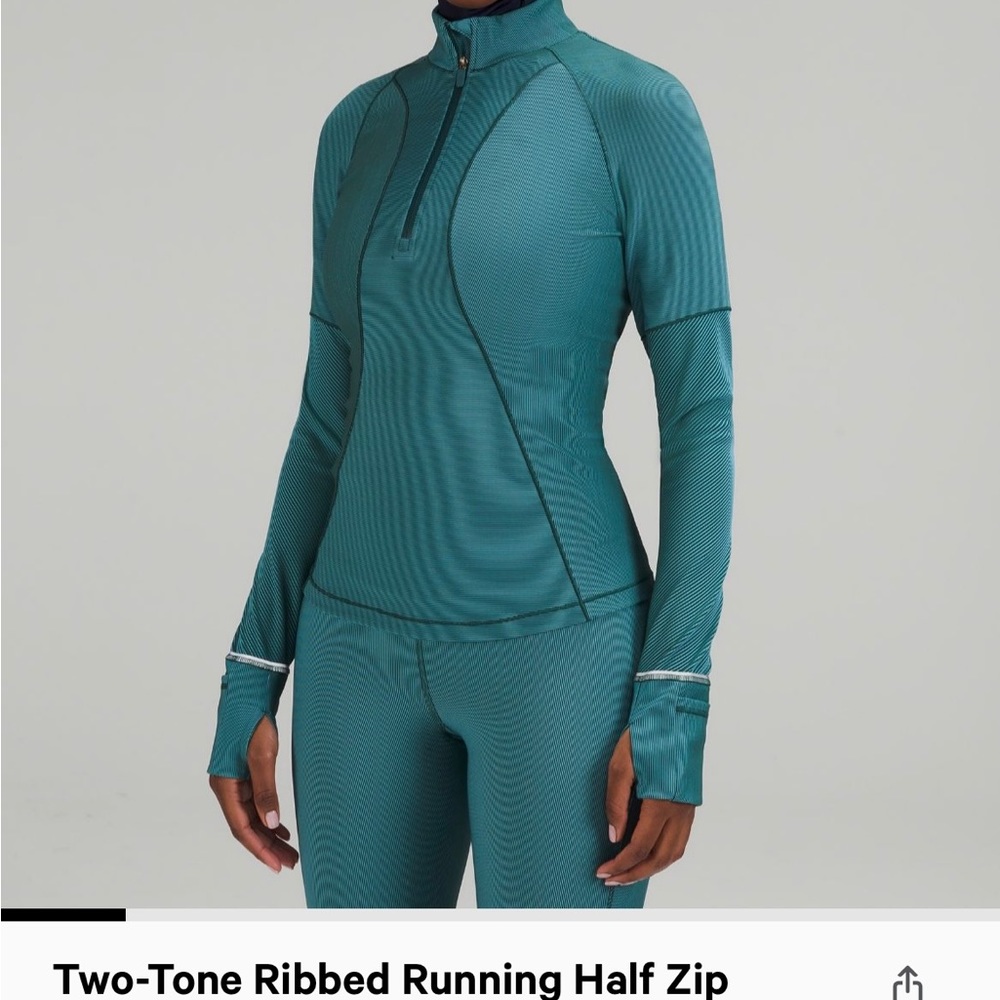 Two Tone Running Half Zip
